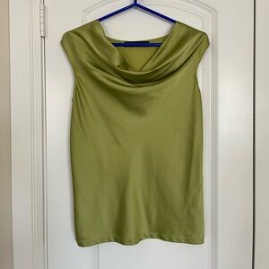 Women’s The Limited Chartreuse Scowl Neck Sleeveless Blouse XS